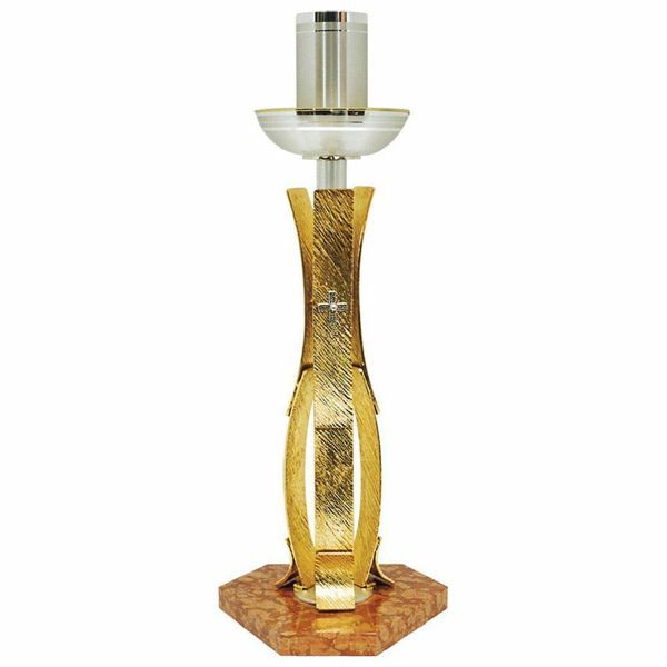 Golden Light Brass Candlestick Holder | Taper Candle Holder- Tall