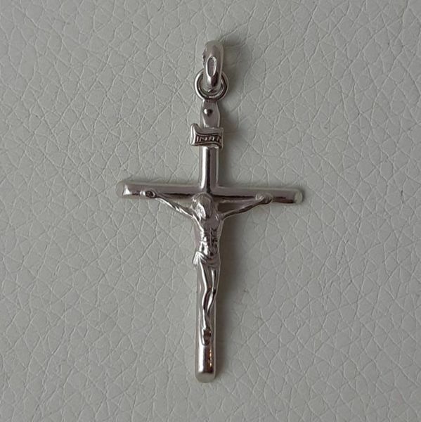galería Reductor Completo Colgante Cruz con crucifijo en plata 925 Unisex Mujer Hombre | Vaticanum.com