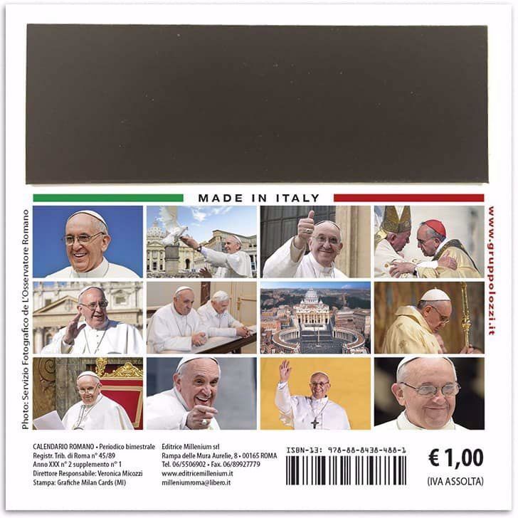 Pope Francis Saint Peter's Basilica 2024 calendar cm 8x8 (3