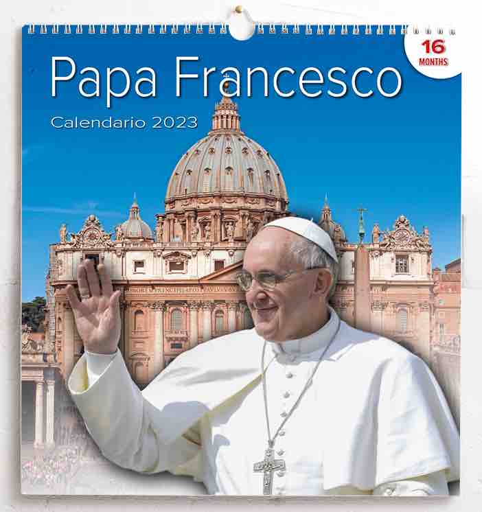 Pope Francis 2023 wall Calendar cm 31x33 (12,2x13 in) | Vaticanum.com
