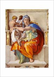 Immagine di Sibilla Delfica, Michelangelo - Cappella Sistina, Citta' del Vaticano - STAMPA