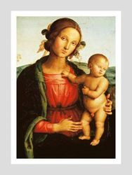 Imagen de Virgen con Niño - Pietro Perugino - Galeria Borghese, Roma - POSTER