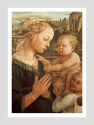 Immagine di Madonna col Bambino - Filippo Lippi - Galleria degli Uffizi, Firenze - POSTER