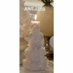 Picture of Christmas Candle Pine with decorations, small