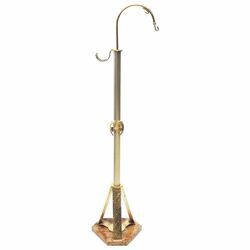 Picture of Thurible and Boat Stand Base H. cm 125 (49,2 inch) bicolour brass Censer and incense Boat support