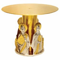Picture of Throne Base for Monstrance H. cm 15 (5,9 inch) four Evangelists bicolour brass Church Display