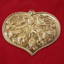 Picture of Votive heart, granted wish for fecundity - Gold or silver plated Ex Voto