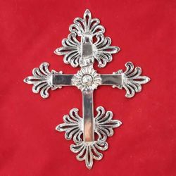 Immagine di Croce INRI - Croce vescovile pettorale, bagno oro o argento