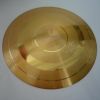 Picture of Eucharistic Paten Diam. cm 14/15/16 (5,5/5,9/6,3 inch) smooth satin finish in brass Gold 