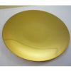 Picture of Eucharistic Paten Diam. cm 14/15/16 (5,5/5,9/6,3 inch) smooth satin finish in brass Gold 