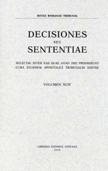 Immagine di Decisiones Seu Sententiae Anno 2000 Vol. XCII 92