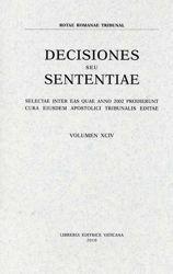 Immagine di Decisiones Seu Sententiae Anno 1999 Vol. XCI 91