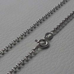 Picture of Cable Rolo Chain Silver 925 cm 50 (19,7 in) Unisex Woman Man 