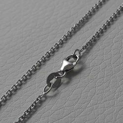 Picture of Cable Rolò Chain White Gold 18 kt cm 42+3 (16,5+1,2 in) Unisex Woman Man 