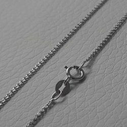 Picture of Wheat Chain Necklace White Gold 18 kt cm 45 (17,7 in) Unisex Woman Man Boy Girl 