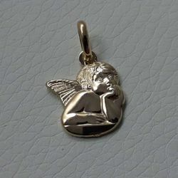 Picture of Angel of Raphael Pendant gr 1,65 Yellow Gold 18k for Woman, Boy and Girl
