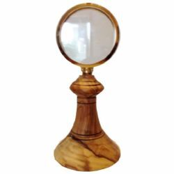 Picture of Eucharistic Shrine Monstrance H. cm 20 (7,9 inch) in Olive Wood of Assisi