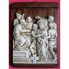 Picture of Via Crucis 14 or 15 Stations cm 36x27 (14,2x10,6 in) Bas relief Panels in Deruta Glazed Ceramic on Wood Table