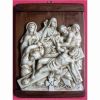 Picture of Via Crucis 14 or 15 Stations cm 36x27 (14,2x10,6 in) Bas relief Panels in Deruta Glazed Ceramic on Wood Table