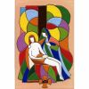 Picture of Via Crucis 14 or 15 Stations cm 20x15 (7,9x5,9 in) Enamel Mosaic Panels in Deruta Polychrome Ceramic