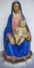 Immagine di Statua Madonna con Bambino cm 70 (27,6 in) Ceramica invetriata di Deruta dipinta a mano