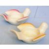 Picture of Set of 4 Votive Candle Lamps cm 10 (3,9 in) Dove of Peace Ceramic Lanterns Liturgical Colors