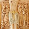 Picture of Wall Crucifix Saint Damiano Cross cm 56x41 (22x16,1 in) in Ceramic of Deruta (Italy)