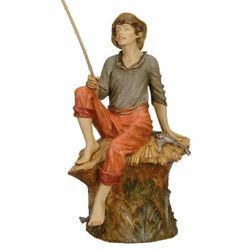Immagine di Pescatore cm 125 (50 Inch) Presepe Fontanini Statua per Esterno in Resina dipinta a mano
