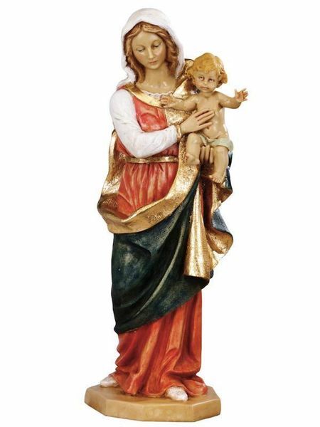 Madonna and Child cm 51 (20 Inch) hand painted Resin Fontanini Statue ...