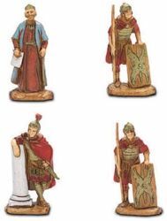 Picture of King Herod, Centurion and 2 Soldiers cm 3,5 (1,4 inch) Landi Moranduzzo Nativity Scene in PVC, Neapolitan style