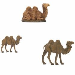 Imagen de Grupo 3 Camellos cm 6 (2,4 inch) Belén Landi Moranduzzo en PVC, estilo Napolitano