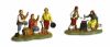 Picture of 4 Subjects Set cm 6 (2,4 inch) Landi Moranduzzo Nativity Scene in PVC, Neapolitan style