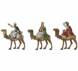 Picture of Wise Kings on Camel cm 6 (2,4 inch) Landi Moranduzzo Nativity Scene in PVC, Neapolitan style