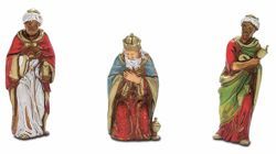 Picture of Wise Kings cm 8 (3,1 inch) Landi Moranduzzo Nativity Scene in PVC, Neapolitan style