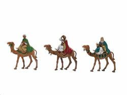 Picture of Wise Kings on Camel cm 8 (3,1 inch) Landi Moranduzzo Nativity Scene in PVC, Neapolitan style