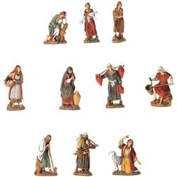 Picture of 10 Shepherds Set cm 6,5 (2,6 inch) Landi Moranduzzo Nativity Scene in PVC, Arabic style