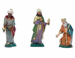 Picture of Wise Kings cm 10 (3,9 inch) Landi Moranduzzo Nativity Scene in PVC, Neapolitan style