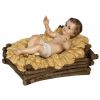 Picture of Baby Jesus 100 cm (39 inch) Lando Landi Nativity Scene in fiberglass FOR OUTDOORS with crystal eyes