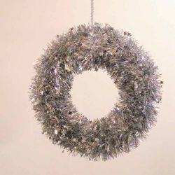 Picture of Christmas Wreath diam. cm 35 (13,8 inch) Silver plastic PVC