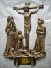 Picture of Way of the Cross Panels Set new Liturgy cm 16x20 cm (6,3x7,9 inch) 14 Stations brass Complete Via Crucis Boards