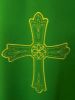 Picture of Deacon Liturgical Dalmatic front and back Cross Flower pure Polyester