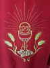 Picture of Deacon Liturgical Dalmatic front and back Chalice Corn Grapes light Polyester