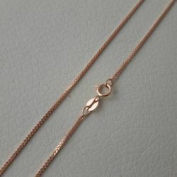 Picture of Wheat Chain Necklace Rose Gold 18 kt cm 45 (17,7 in) Unisex Woman Man 