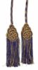 Picture of Cincture gold/colour medal Viscose Felisi 1911 Celestial Violet Ivory 