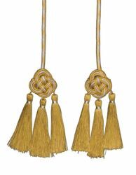 Picture of Cincture gold and silver 3 small Tassels Viscose Felisi 1911 Gold
