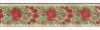 Picture of Galloon Lamé flowers H. cm 5 (2,0 inch) Pure Polyester Fabric Red Celestial Violet Green Flag Ivory Black White Asbestos Blue Light Blue Trim Orphrey Banding for liturgical Vestments 