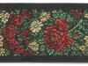 Picture of Galloon Lamé flowers H. cm 5 (2,0 inch) Pure Polyester Fabric Red Celestial Violet Green Flag Ivory Black White Asbestos Blue Light Blue Trim Orphrey Banding for liturgical Vestments 