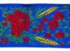 Picture of Galloon Eears of Corn H. cm 7,5 (2,95 inch) Pure Polyester Fabric Red Celestial Violet Green Flag Ivory Black White Asbestos Blue Light Blue Trim Orphrey Banding for liturgical Vestments 