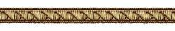Picture of Galloon antique Gold Palm Trees H. cm 1 (0,4 inch) Polyester and Acetate Fabric Brown Trim Orphrey Banding for liturgical Vestments 