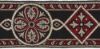 Picture of Byzantine Galloon H. cm 8 (3,1 inch) Viscose and Polyester Fabric Black Red White Yellow Light blue Brown Rosewood Black Dark Green Black Brown Ivory Bordeaux Green Oasis Trim Orphrey Banding for liturgical Vestments 